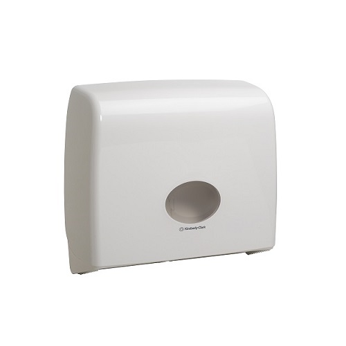 Kimberly Clark Aquarius Twin Mini Jumbo Toilet Tissue Dispenser White