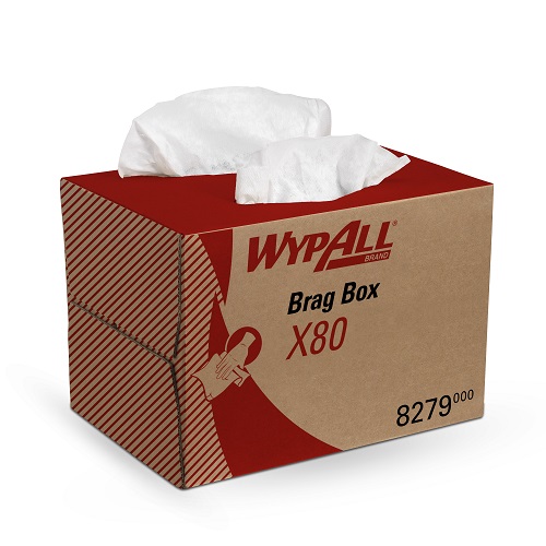 Wypall X80 Brag Box Cloths White 160's (Replaces KC8379)