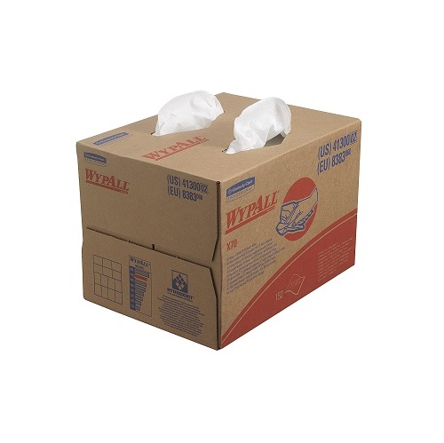 Wypall X70 Brag Box Cloths White 1 Ply 152's