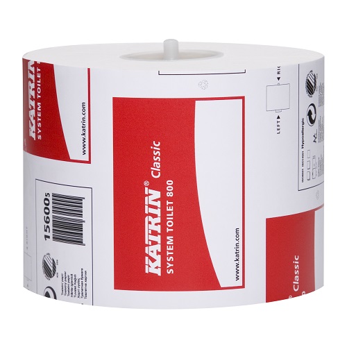Katrin Classic System Toilet Rolls 800 White 2 Ply 36's