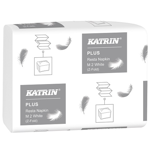 Katrin Plus Resta Napkins M2 White 2 Ply 2100's