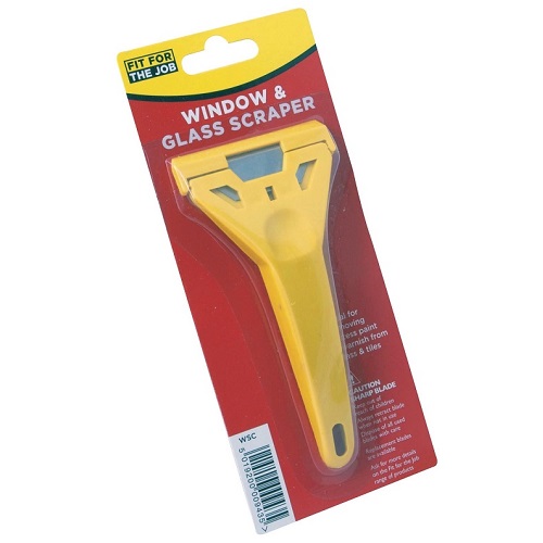 Window and Glass Scraper Yellow