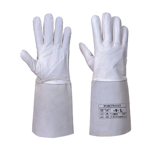Premium Tig Welding Gauntlet Glove Grey L 9