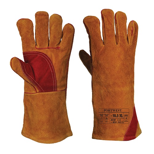 Reinforced Welding Gauntlet Brown XL 10.5