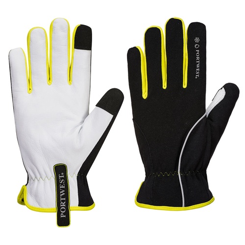 Portwest A776 PW3 Mechanic 160 Leather Palm Cold Gloves Small