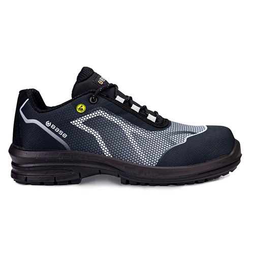 Base B0978E OREN S3S FO SR ESD Safety Trainer Black / Grey Size 8 / 42