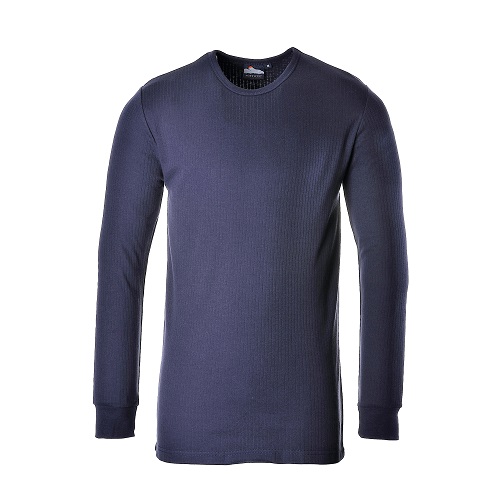 Portwest B123 Thermal T Shirt Long Navy X Small