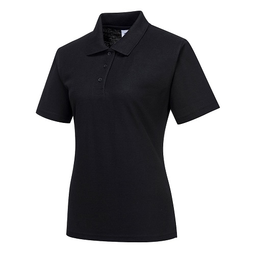 Portwest B209 Naples Ladies Polo Shirt Black Small