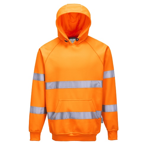 Portwest Hi-Vis Hooded Sweatshirt B304 Orange S