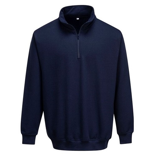 Portwest B309 Sorrento Zip Neck Sweatshirt Navy X Small