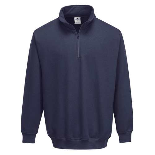 Portwest B309 Sorrento 1/4 Zip Neck Sweatshirt Navy Large