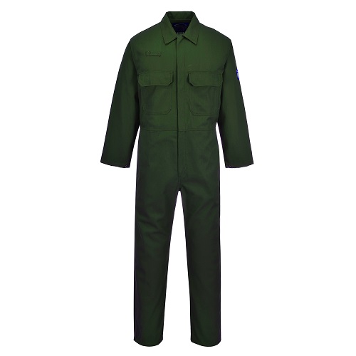 Portwest BIZ1 Bizweld FR Coverall Bottle Green Small