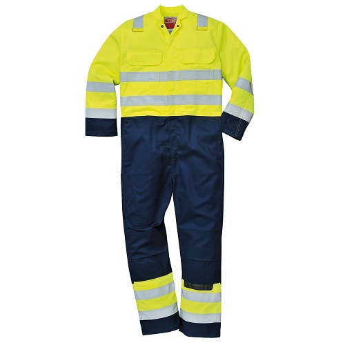 Portwest Hi-Vis Anti-Static Bizflame Pro Coverall BIZ7 Yellow / Navy S