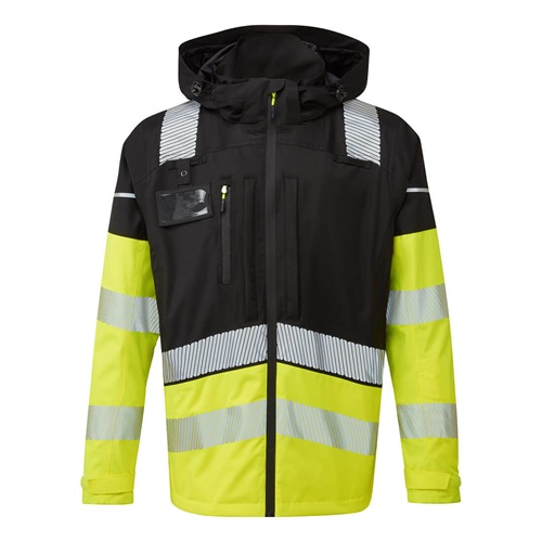 Portwest BX323 Ultimate Modular Hi-Vis 3-in-1 Rain Jacket Yellow / Black Large