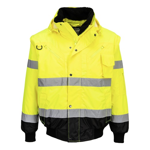 Portwest C465 Hi-Vis 3-in-1 Contrast Bomber Jacket Medium