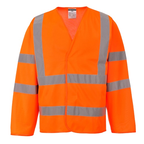 Portwest Hi-Vis Two Band & Brace Jacket C473 Orange S/M