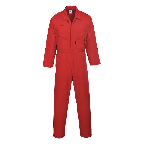 Portwest C813 Liverpool Zip Coverall Red Small