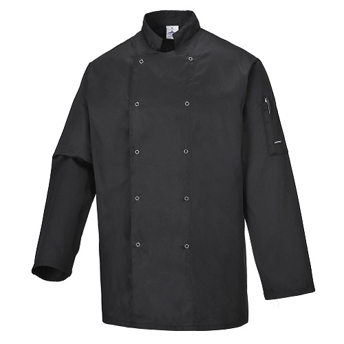 Suffolk Chefs Jacket C833 Black X Small