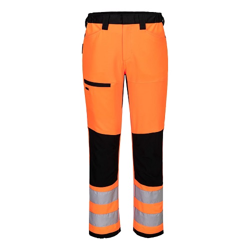 Portwest CD857 WX2 Eco Hi-Vis Class 2 Service Trousers Orange/Black Size 36