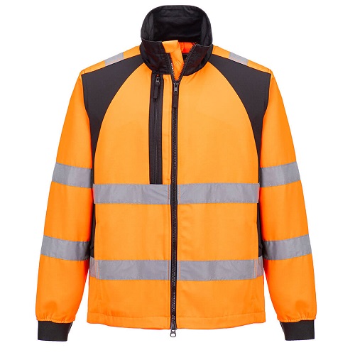 Portwest CD861 WX2 Eco Hi-Vis Work Jacket Orange / Black Large