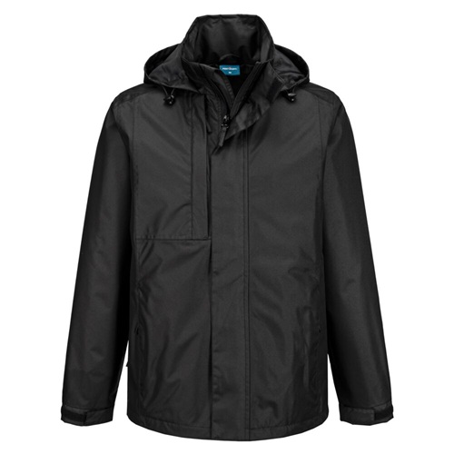 Portwest CD867 WX2 Eco Rain Jacket Black Large