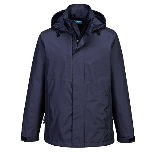 Portwest CD867 WX2 Eco Rain Jacket Navy Large