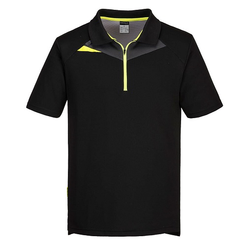 Portwest DX410 DX4 Polo Shirt Short Sleeved Black Small