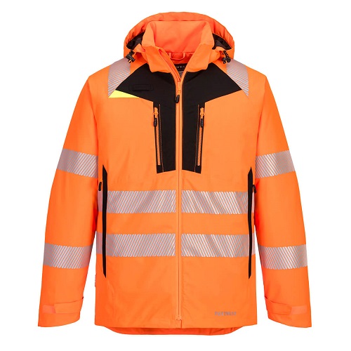 Portwest DX461 DX4 Hi-Vis Winter Jacket Orange / Black Large