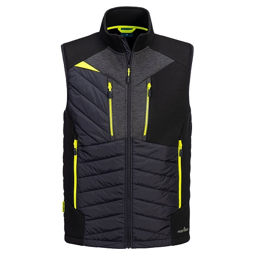 Portwest DX470 DX4 Hybrid Baffle Gilet Black Small