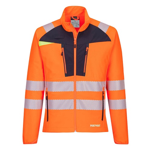 Portwest DX481 DX4 Hi-Vis Lightweight Mid Layer Orange / Black S