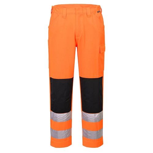 Portwest ES046 ES1 Essential Hi-Vis Work Trousers Orange Size 32