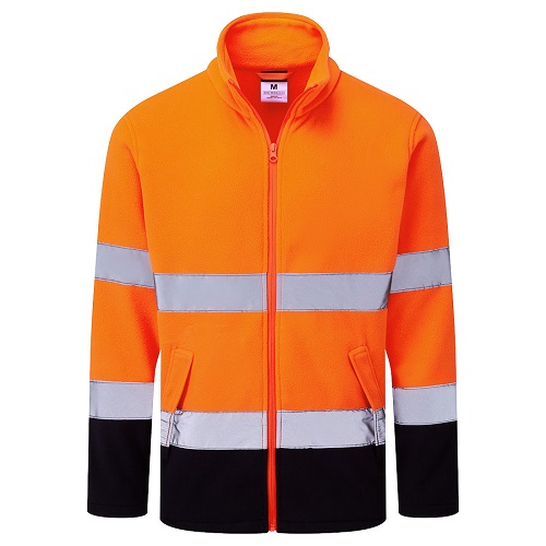 Portwest ES251 ES1 Essential Hi-Vis Contrast Fleece Orange/Navy Size Large