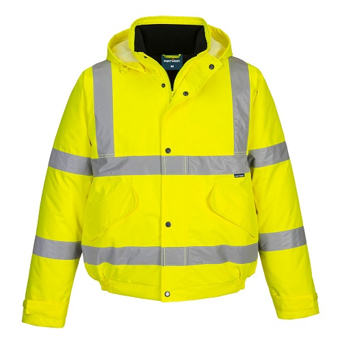 Portwest ES463 ES1 Essential Hi-Vis Winter Bomber Jacket Yellow Large