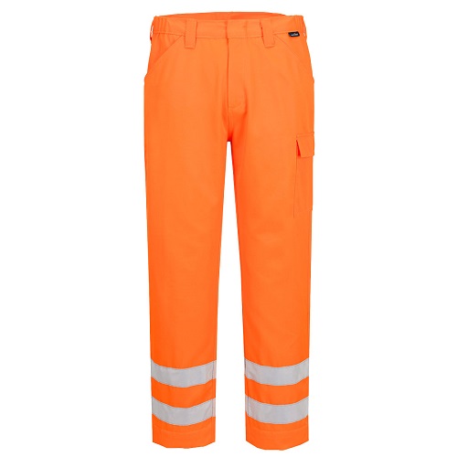 Portwest EST46 ES1 Essential Hi-Vis Combat Trousers Orange Size 28
