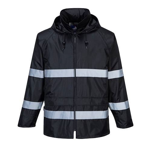 Portwest F440 Classic Iona Rain Jacket Black Medium