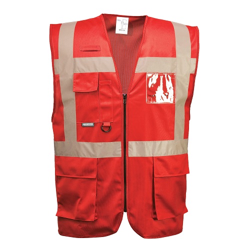 Portwest Hi-Vis Iona Executive Vest F476 Red Small