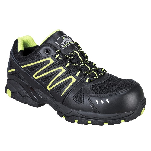 Portwest FC67 Portwest Compositelite Vistula Trainer S1P HRO Black / Green Size 9 DD123-BG