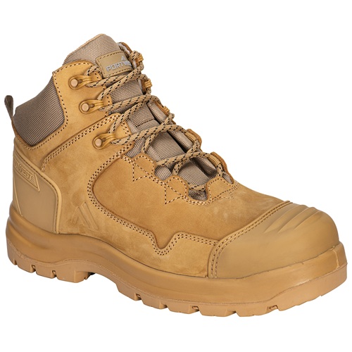 Portwest FD04 Composite Nubuck Leather Mid Boot Wheat S3S HRO SR FO SC LG Size 9