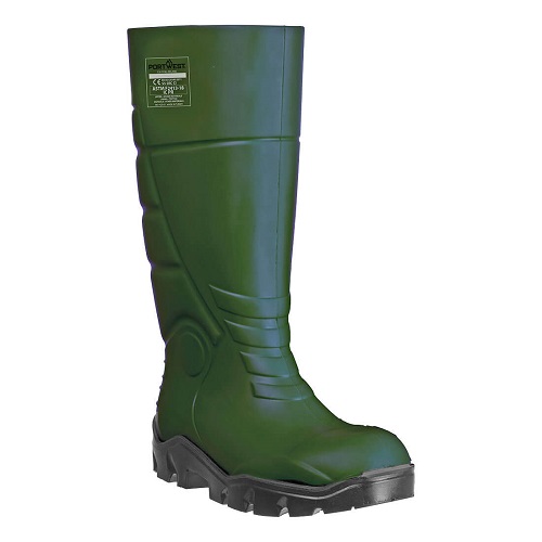 Portwest FD95 PU Safety Wellington S5 CI FO Green Size 3