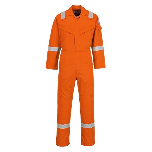 Portwest FR21 Flame Resistant Super Light Weight Anti-Static Coverall 210 g Orange Large