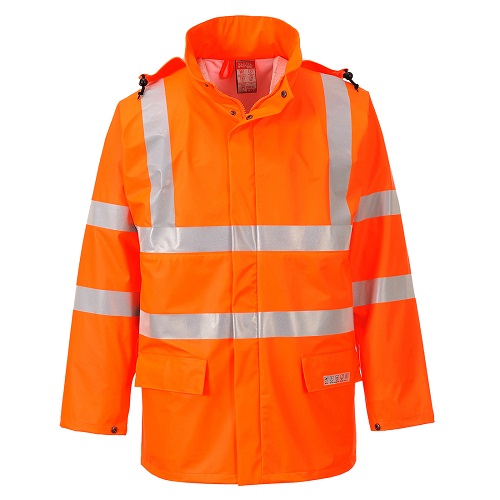 Portwest FR41 Sealtex Flame Hi-Vis Jacket Orange M