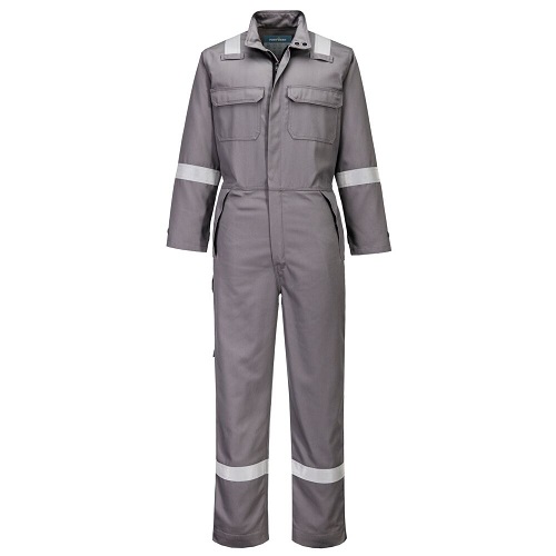 Portwest FR513 Bizflame Work+FR Coverall Grey Size XL