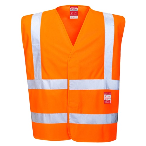 Portwest FR75 Bizflame Hi-Vis FR Vest Orange S/M