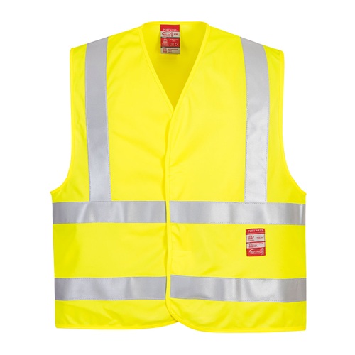 Portwest FR75 Bizflame Hi-Vis FR Vest Yellow S/M