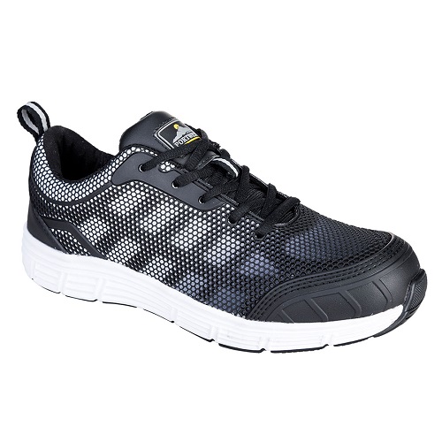 Portwest FT15 Steelite Tove Trainer S1P Black / White Size 4