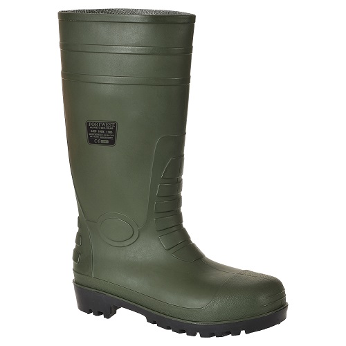 Portwest FW95 Total Safety Wellington S5 Green Size 3