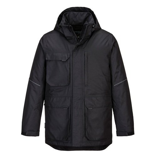 Portwest KX360 KX3 Winter Parka Jacket Black Large
