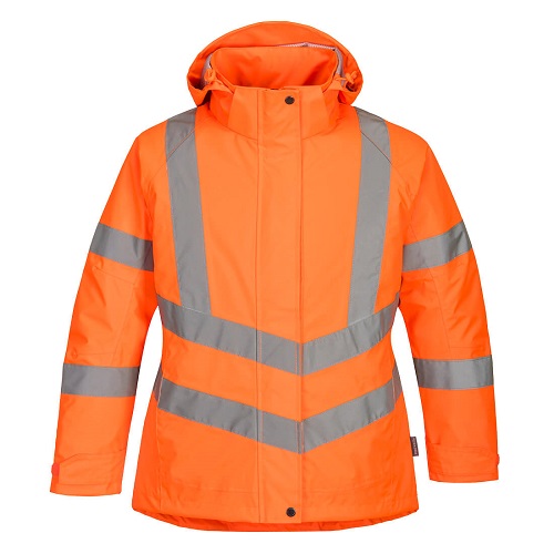 Portwest LW74 Women's Hi-Vis Winter Jacket Orange Small