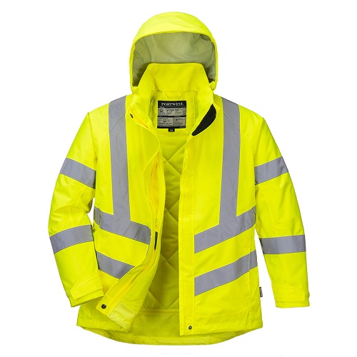 Portwest LW74 Women's Hi-Vis Winter Jacket Yellow Small