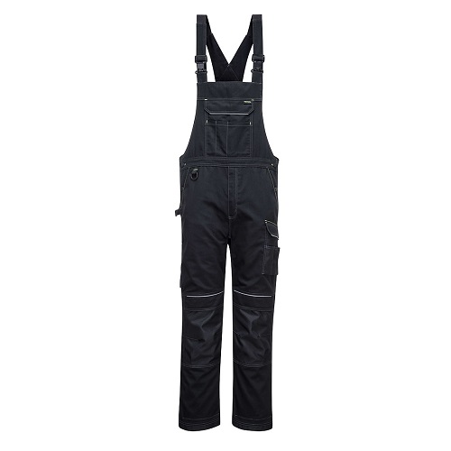 Portwest PW346 PW3 Work Bib and Brace Black Large